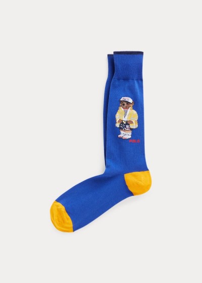 Men's Polo Ralph Lauren Polo Bear & Stripe 2-Pack Socks | 759301NGE